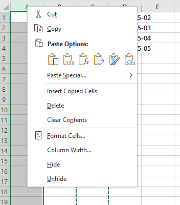 Format CSV 8